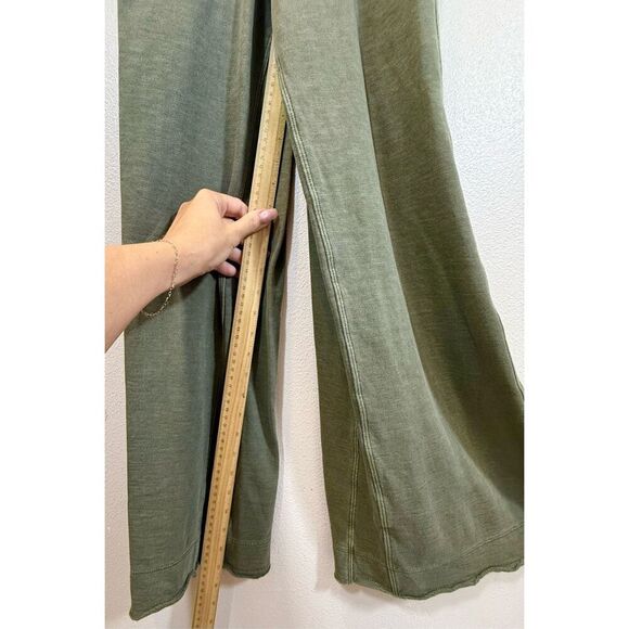 Daily Practice by Anthropologie Palmra Moss Green Wide Leg Jumpsuit Romper XXS - Picture 13 of 15